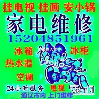上門修家電，掛電視，掛畫，安小鍋，安熱水器15204851961